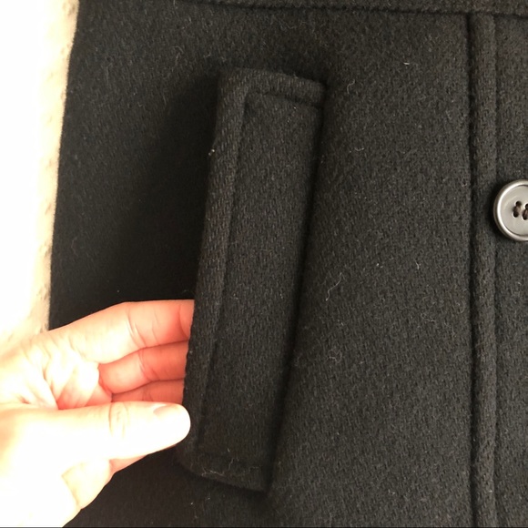 J. Crew Classic Black Wool Peacoat - Picture 6 of 7